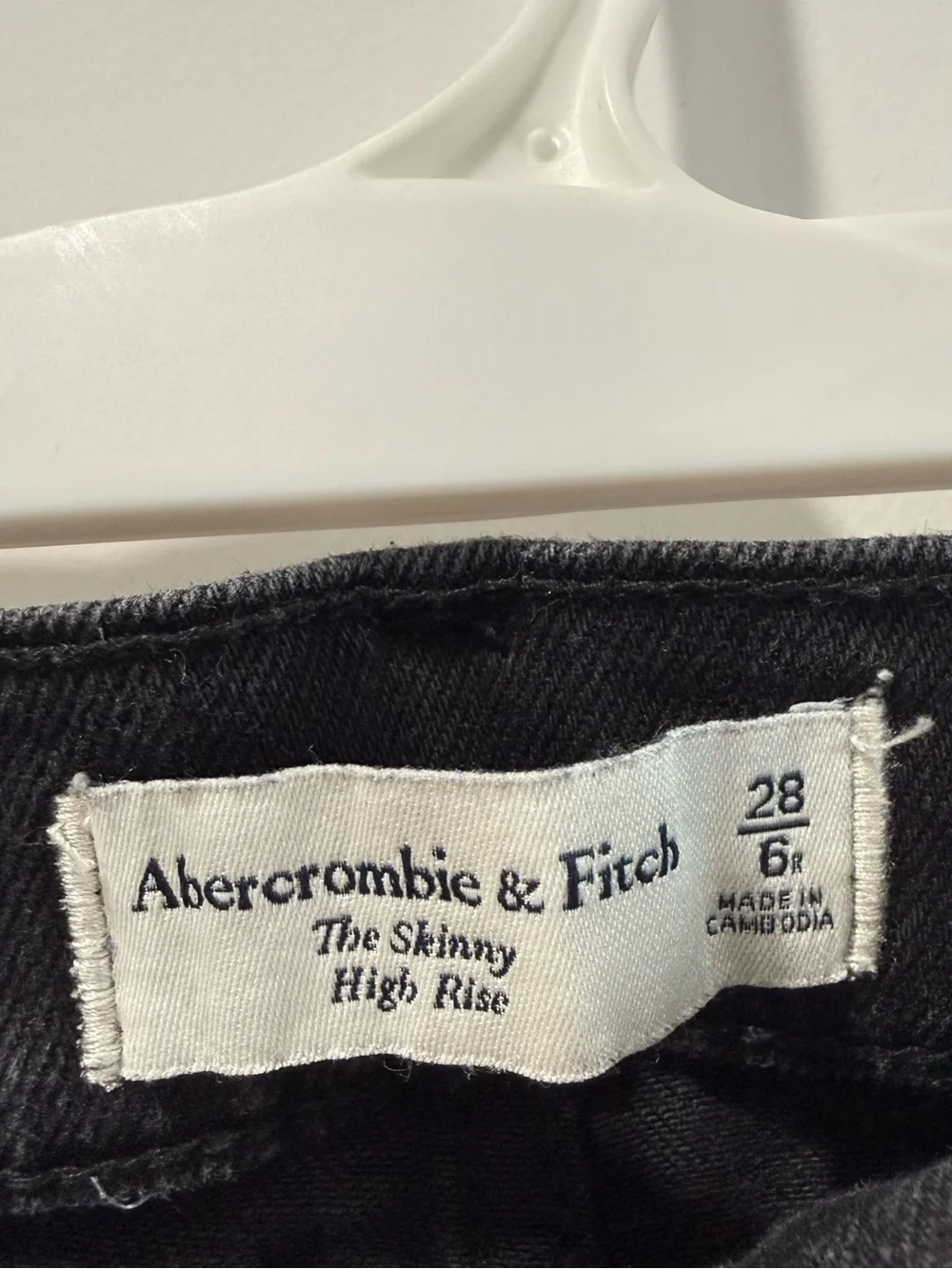 Abercrombie & Fitch Black The Skinny High Rise Jeans